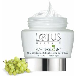 Lotus Herbals WhiteGlow Skin Whitening And Brightening Gel Cream, 60g