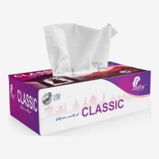 Softy Classic Facial Tissue 100 Pulls Pack Of 20 TISSUE FACIAL TISSUE