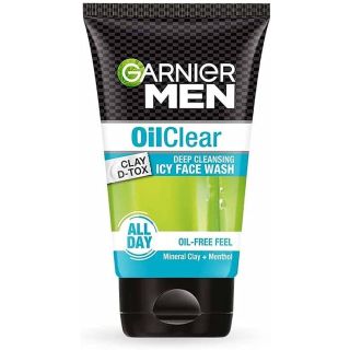 Garnier Men, Face Wash, OilClear Clay D-Tox, 100 g
