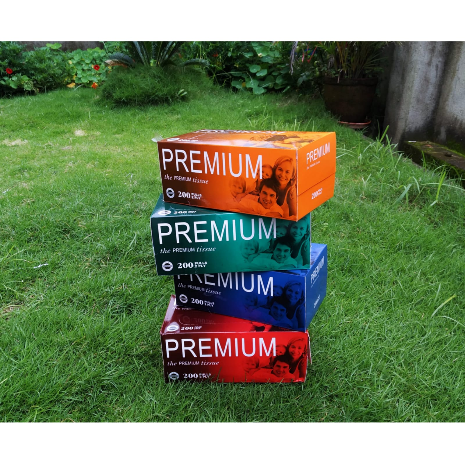 Premium Tissue 200 Pulls  (Pack Of 4)