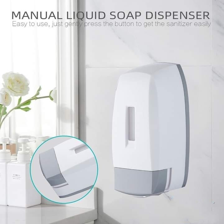 Wall Mount Manual Touch Soap Sanitizer & Gel Dispenser 500ML