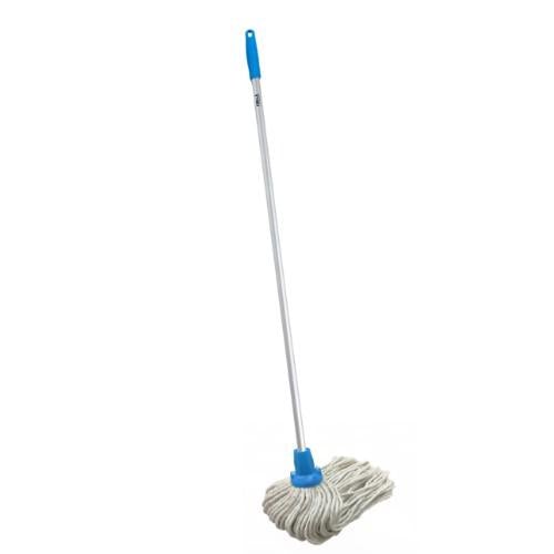 Kibble Round Wet Mop Cotton Set with SS Handle (300 GMS Mop)