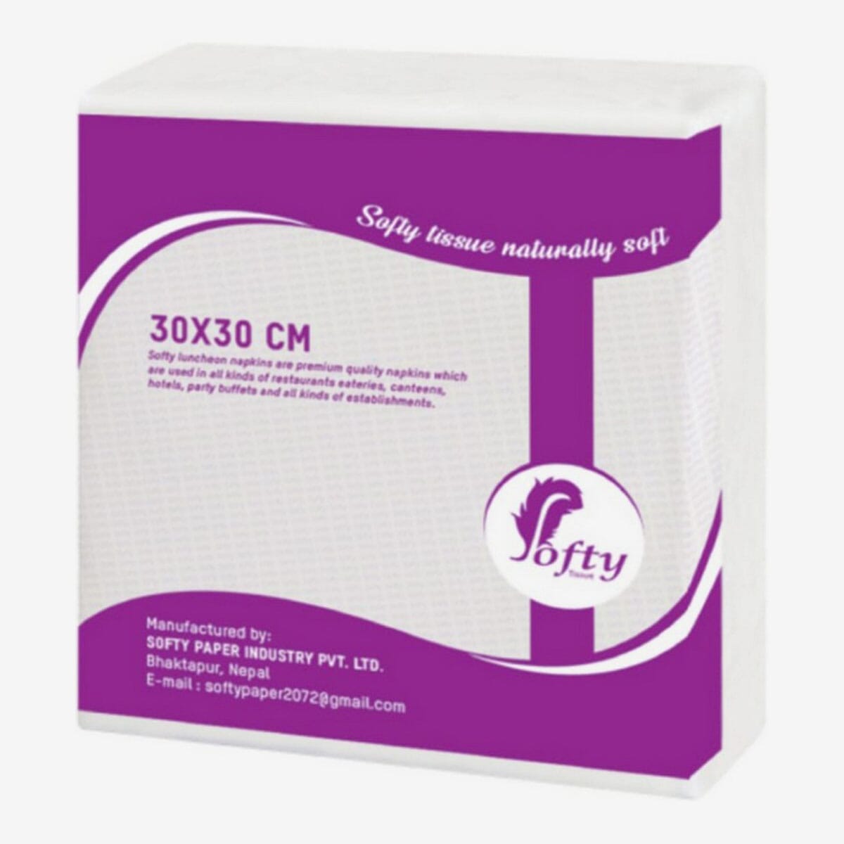 Napkin / Tissue Paper / Dinner Napkin / Softy Dinner Napkin Tissue Paper 30 x 30 cm -70Sheets -Pack Of 4