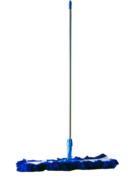 Kibble Mop /  Dry Mop With Aluminum  Handle - 140cm / ( 40Cm Refill & 40cm Frame)