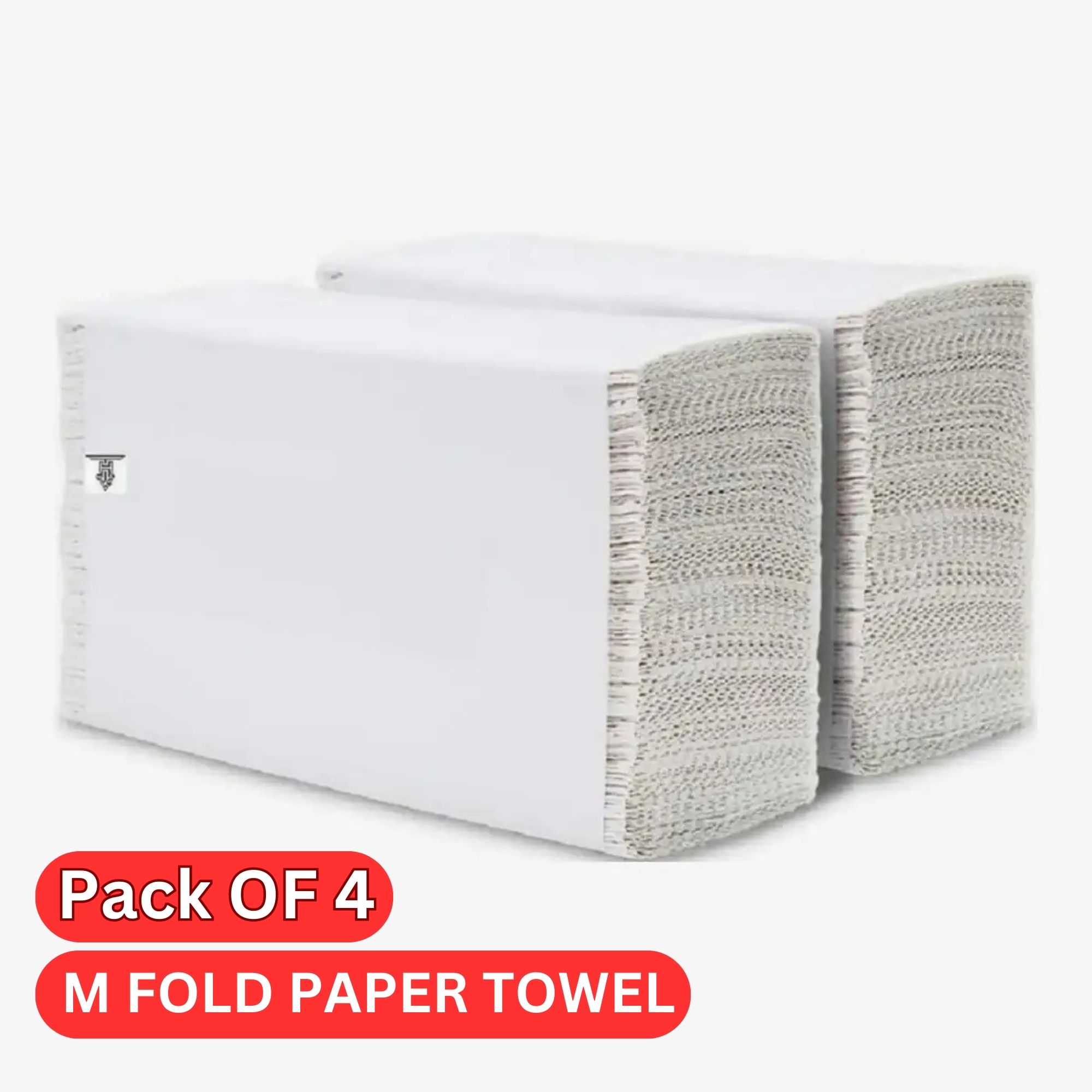 Softy M fold / M.Fold / M/FOLD Paper Tower Tissue Paper 120 Sheets-Pack Of 4