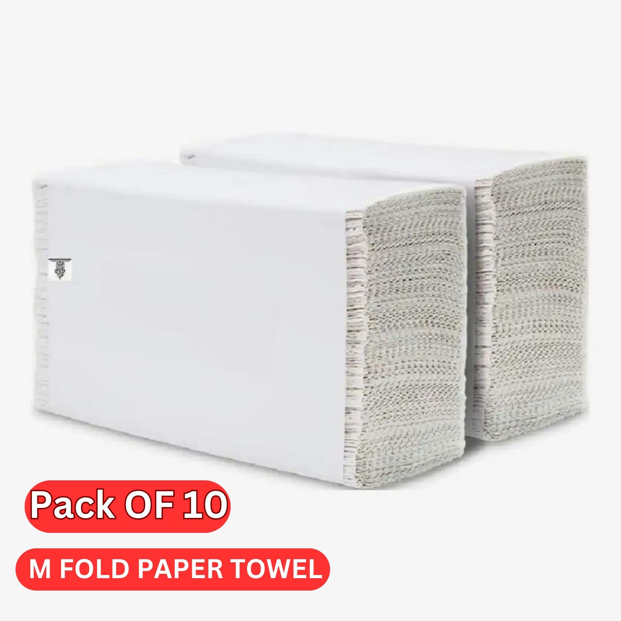Softy M Fold Paper Towels | 120 Sheets per Pack (Pack of 10) | Highly Absorbent Disposable Tissue Paper Towels for Home, Kitchen & Office Use