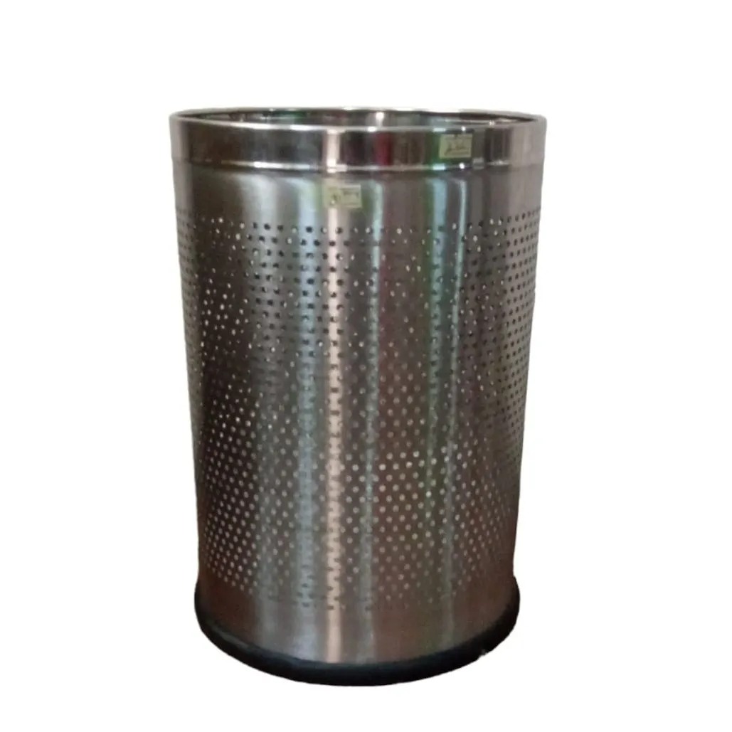 Dustbin - Stainless Steel Dustbin / Perforated Dustbin /  Recycle Bin / Trash Bin / Trash Can  - 7*10