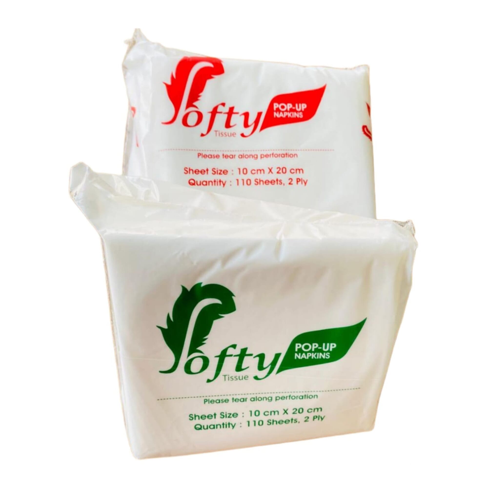 Tissue / Soft Tissue / Napkin / 2 Ply Super Soft Pop-Up Napkin 110 Sheets - Pack Of 50 ( Softy ) / Tissue Paper