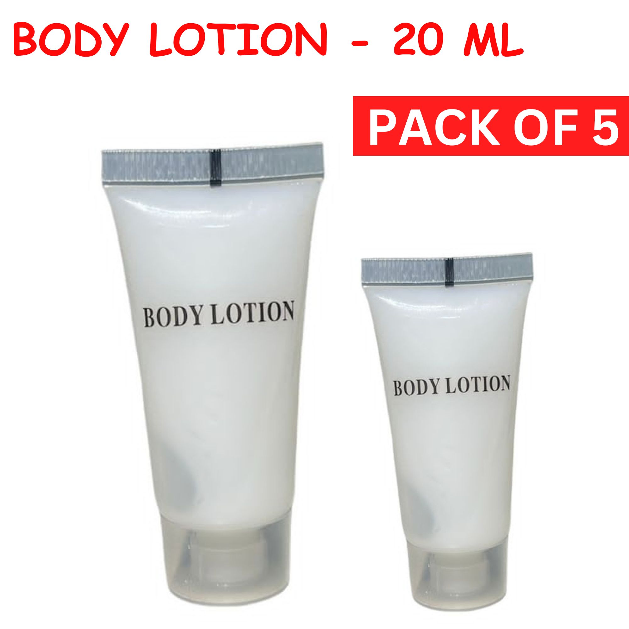 Body Lotion 20ml - Pack of 5  (For Hotels / Travel Moisturizers)  Scented Body Cream / Body Moisturizer / Lotion