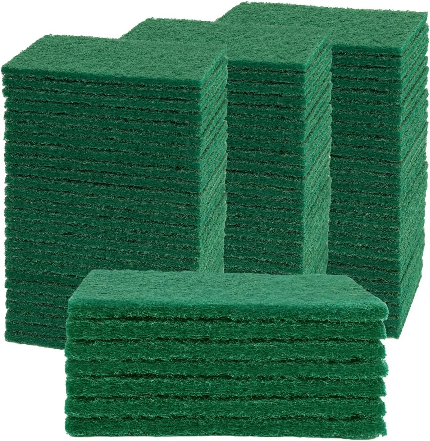 Green Scouring Household Scrub Pads For Dishes  Kitchen Scrubbers & Metal Grills 10 PACKETS
