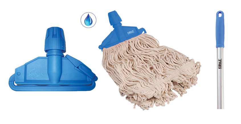 Kibble Mop 300g with Alumax Handle (140cm) – Durable Floor Cleaning Mop with Hole Type Grip