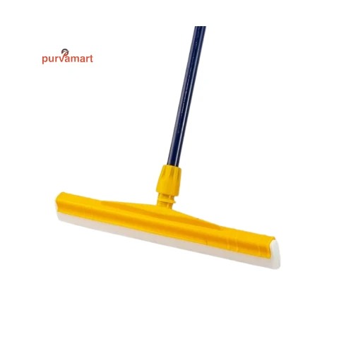 Kibble Double Blade Floor Wiper 45cm with Alumax Handle 140cm | Heavy Duty Water Cleaner for Home, Bathroom & Tiles