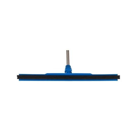 Kibble Double Blade Floor Wiper 55cm with Alumax Handle 140cm | Heavy Duty Black Rubber Water Wiper for Bathroom, Tiles & Floor Cleaning
