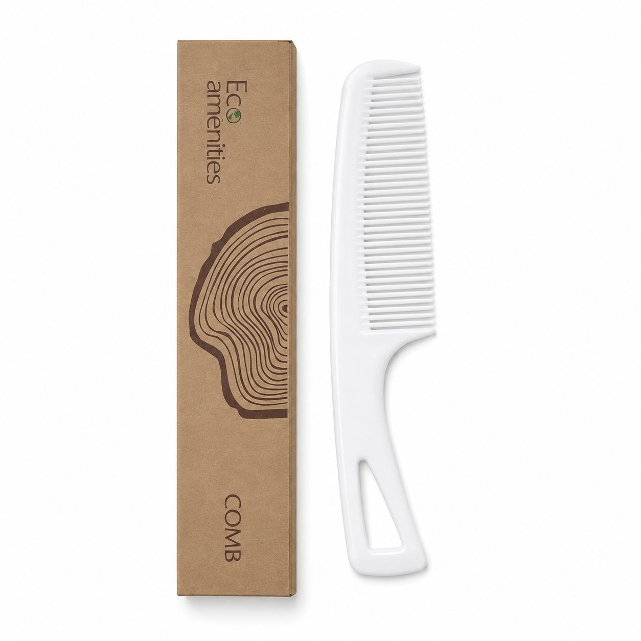 Hair Comb in Kraft Paper Box