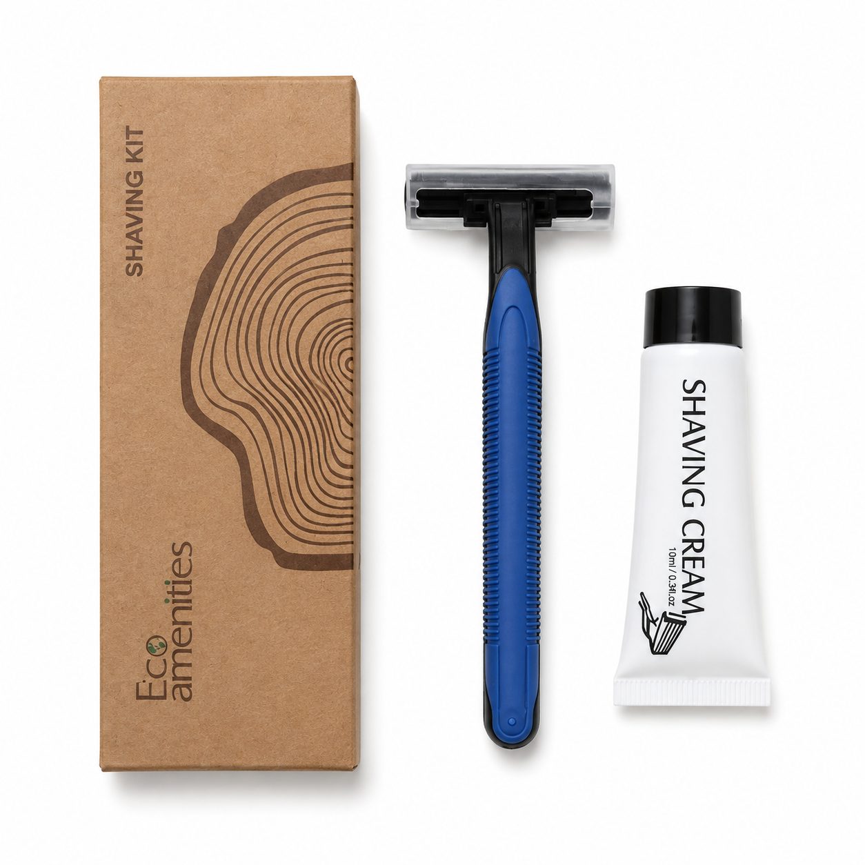 Shaving Kit in Kraft Paper Box