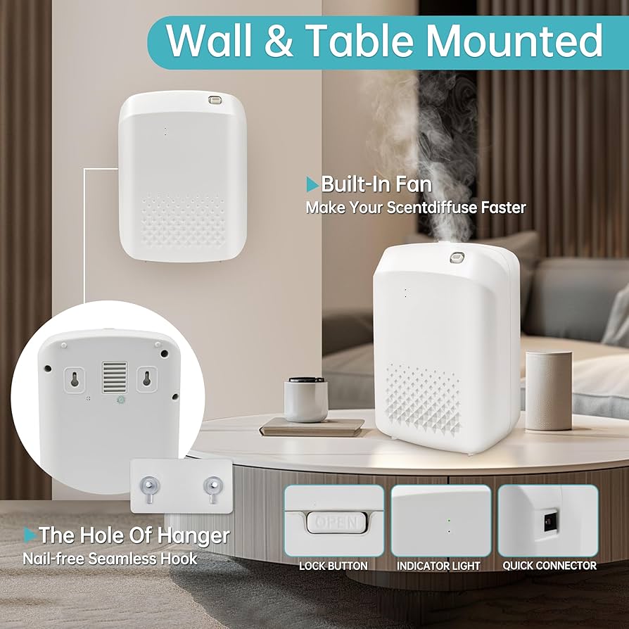 Hotel Collection Diffuser Bluetooth App Control Smart Scent Air Machine For Home 400ML Waterless Essential Oil Aroma Diffuser